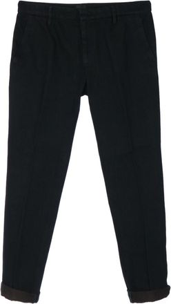 Dondup Dark Navy Solid Chino Pants