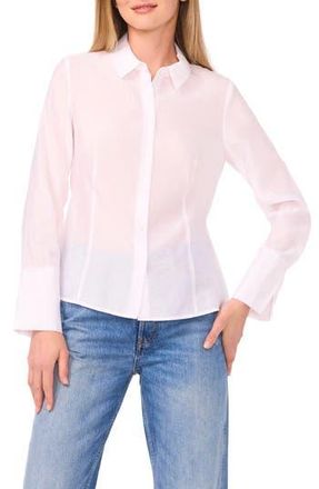 Parker Long Sleeve Button-Up Shirt in Lucent White at Nordstrom Rack, Size Xx-Small