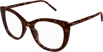 Saint Laurent Ladies Black Square Eyeglass Frames SL778 002