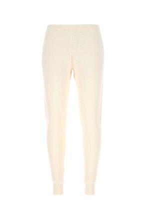 Prada Ivory Stretch Cashmere Blend Joggers
