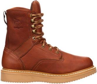 Georgia Boot Slip Resistant Padded Wedge Work Boot in Barracuda Gold at Nordstrom, Size 10.5