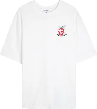 Casablanca Casablanca Dragonfly Printed Cotton T-shirt - White - XL