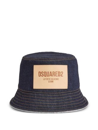 Dsquared2 denim bucket hat - men - Fabric - M - Blue