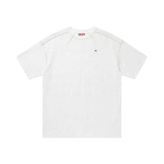 Diesel T-Crahor-Boxt-T1 T-shirt - Dames - Tops - Wit - Maat: L Katoen