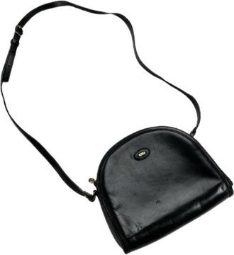 Bally Pre-owned Leather Cross Body Bag - Dames - Vintage Schoudertas - Zwart - ONE Size - Leer - Vintage