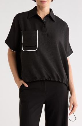 Patrizia Luca Single Pocket Top in Black at Nordstrom Rack