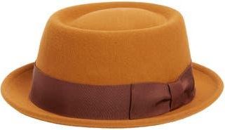 Bailey Darron Wool Felt Pork Pie Hat in Caramel at Nordstrom Rack, Size Small