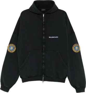 Balenciaga Felpa con applicazione - Nero