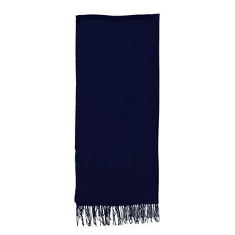 Emporio Armani Eagle Print Fringed Scarf