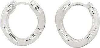 Tom Wood River Huggies - Heren - Oorbellen - Wit - ONE Size - Accessoires