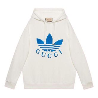 Gucci x adidas Hoodie White Blue 702607-XJEDA-9088