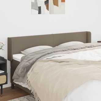 vidaXL Cabecero De Tela Gris Taupe 183x16x78/88 Cm Vidaxl