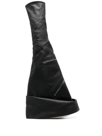 Rick Owens Cargoflares Sneak boots - women - Leather - 41 - Black