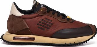 Bepositive Space Race Sneakers - Brown/Bordeaux