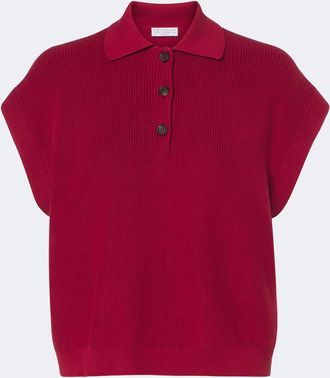 Brunello Cucinelli Pullover polo in cotone