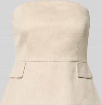 Comma Bandeau-Top mit Pattentaschen in Sand, Gr&ouml;&szlig;e 34