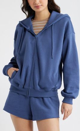 BP. Bubble Zip Hoodie in Blue Indigo at Nordstrom, Size Xx-Small