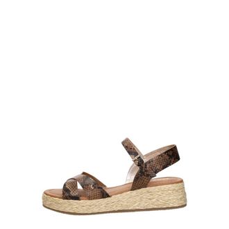 Mexx Talina Sandalen Touwzool - Dames - Sleehakken - Bruin - 37 EU - Schoenen