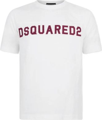 Dsquared2 White Cotton T-shirt