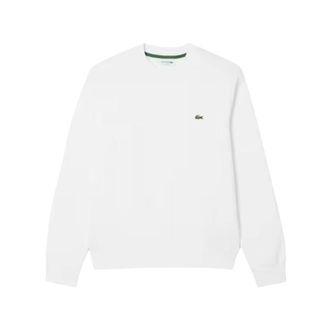 Lacoste Sweatshirts, male, White, Size: XL Classic Fit Cotton Fleece Sweatshirt