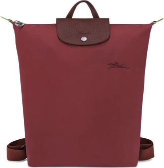 Longchamp Zaino con zip - Rosso