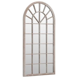 Berkfield Home Garden Mirror Sand 90x45 cm Iron for Outdoor Use in Beige