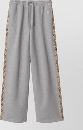 Burberry cotton sweatpants elastic waistband side stripes