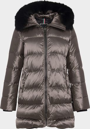 Gorski Apres-Ski Jacket With Detachable Toscana Lamb Hood Trim