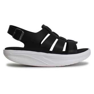 Mbt Ran Leather Womens Comfort Sandals - Black - Size:UK 6.5