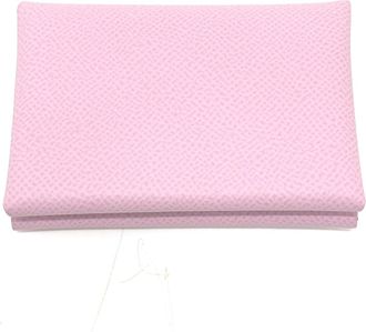 Herm&egrave;s Pink Epsom Leather Coin Purse/Coin Case (Pre-Owned)
