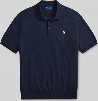 Polo Ralph Lauren Regular Fit Poloshirt aus reiner Baumwolle in Marine, Gr&ouml;&szlig;e XXL