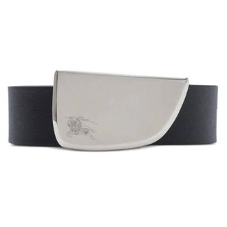 Burberry Shield Buckle Leather Belt, Size 120