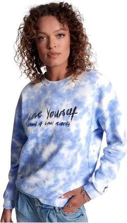 One Teaspoon Sweatshirts, female, Multicolor, Size: 2XS Love Yourself SOS Tie Dye Sweater