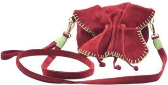 Carlos Falchi Mini Butterfly Suede Leather Bag in Malbec at Nordstrom