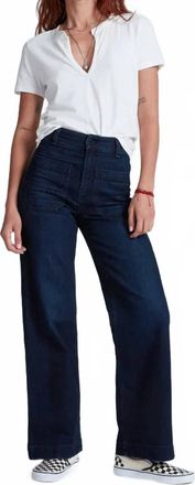 ASKK NY Sailor Relaxed Wide Leg Jeans In Brusier