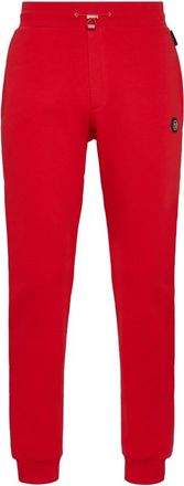 Philipp Plein Jogging Broeken Iconic Plein - Heren - Sweatpants - Rood - M - Katoen - Broeken