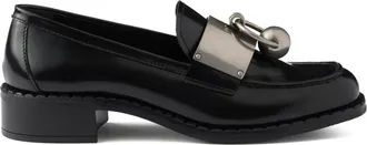 Prada Brushed Leather Loafers