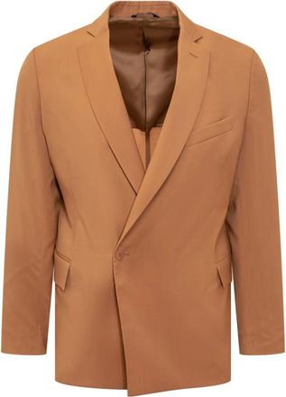 Costumein Heren Single Breasted Blazer - Heren - Blazers - Bruin - M - Jassen