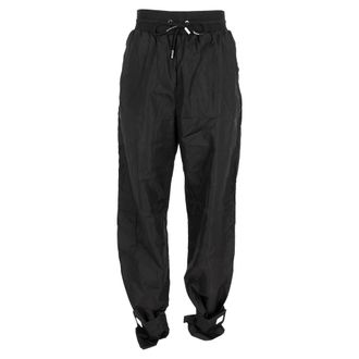 Off-white Ankle Strap Drawstring Track Pants in Black Polyamide