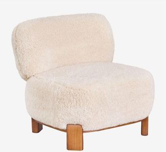 Sklum Sklum - Pack De 2 Sillones En Madera De Caucho Tapizados Eldred