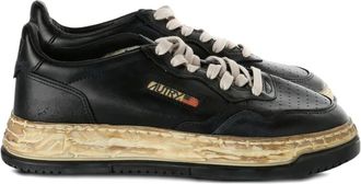 Miharayasuhiro leather platform trainers - Nero