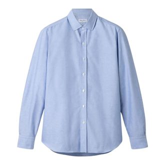 Salvatore Piccolo Klassiek Oxford Overhemd - Heren - Zakelijke Overhemden - Blauw - 3XL - Katoen - Overhemden