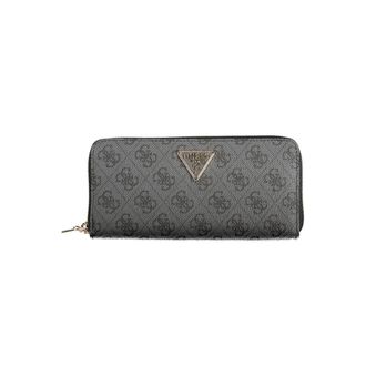 Guess Zwarte Polyethyleen Damesportemonnee Laurel II - Dames - Portefeuilles - Grijs - ONE Size - Accessoires