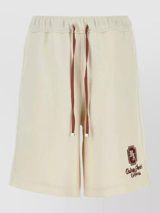 Amiri polyester bermuda shorts drawstring elastic waistband logo