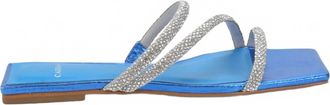 Carrano Womens Sue Dress Flat Sandal In Blue