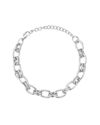 Glaze Jewelry Silver-Plated Stainless Steel Bracelet