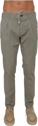 Eleventy Joggingbroek - Heren - Chinos - Groen - W34 - Katoen - Broeken