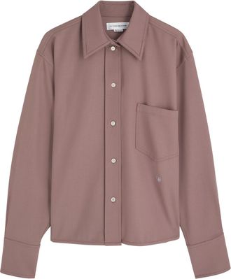 Victoria Beckham Twill Shirt - Mauve - 10 (UK10 / S)