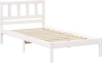vidaXL Estructura De Cama Blanco 80 X 200 Cm Madera Maciza De Pino Vidaxl