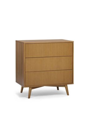 Teamson Home Tremolo Chest of Drawers 3 Drawer Bedroom Dresser in Natural